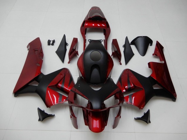 Aftermarket 2003-2004 Red Black Honda CBR600RR Motor Fairings