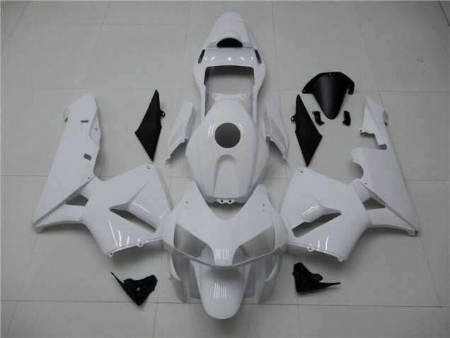 Aftermarket 2003-2004 Glossy White Honda CBR600RR Motorcycle Fairings Kit