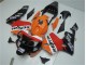 Custom 2003-2004 Orange Red Black Repsol Honda CBR600RR Motor Bike Fairings