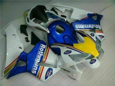 Custom 2003-2004 Blue White Rothmans Honda CBR600RR Motorcycle Bodywork