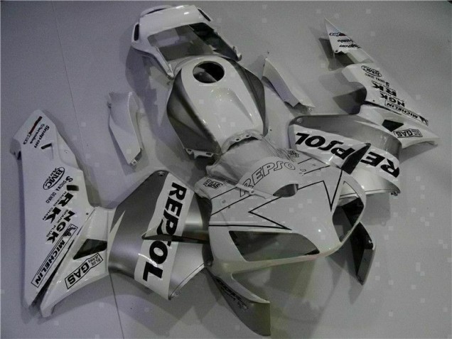 Custom 2003-2004 White Repsol Honda CBR600RR Motorcycle Replacement Fairings