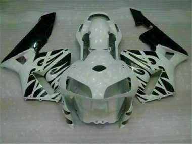 Custom 2003-2004 White Honda CBR600RR Motorcyle Fairings