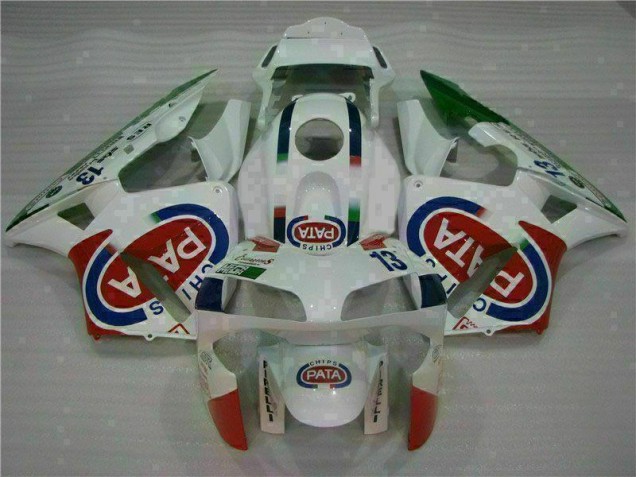 Custom 2003-2004 White Honda CBR600RR Motor Bike Fairings & Bodywork