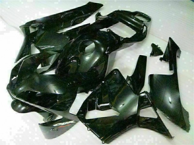 Custom 2003-2004 Black Honda CBR600RR Motorbike Fairings