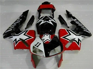 Custom 2003-2004 Black White 11 Honda CBR600RR Moto Fairings