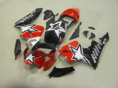 Custom 2003-2004 Black Red Honda CBR600RR Motorcycle Fairing