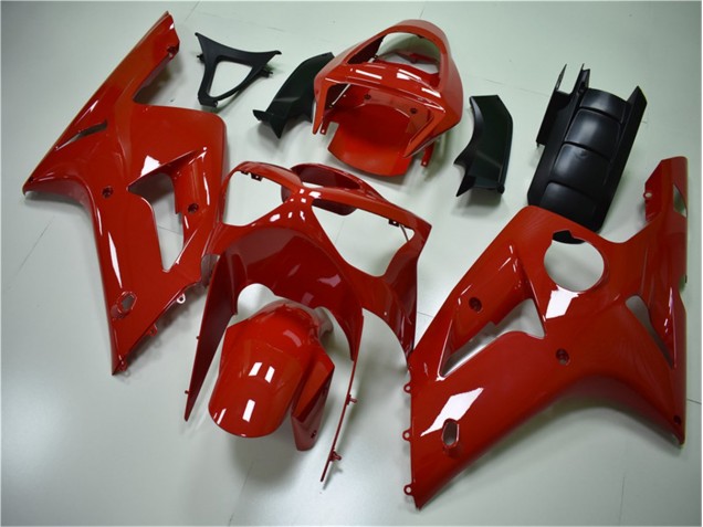 Custom 2003-2004 Red Kawasaki ZX6R Motor Fairings