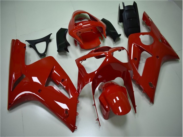 Custom 2003-2004 Red Kawasaki ZX6R Motor Fairings