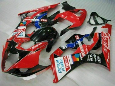 Custom 2003-2004 Red Suzuki GSXR 1000 Bike Fairing