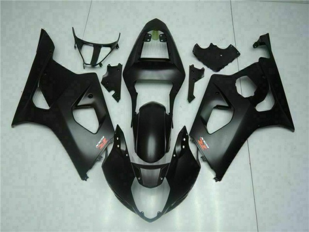 Custom 2003-2004 Black Suzuki GSXR 1000 Motor Bike Fairings