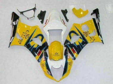Aftermarket 2003-2004 Yellow Suzuki GSXR 1000 Moto Fairings