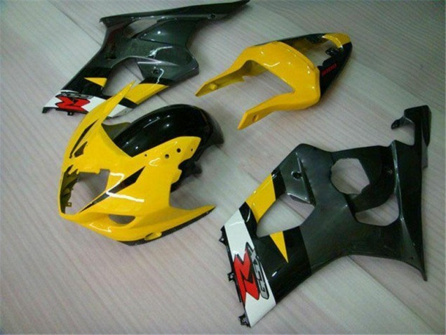 Aftermarket 2003-2004 Yellow Black Suzuki GSXR 1000 Motorcycle Fairings Kit