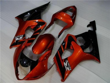 Custom 2003-2004 Brown Black Suzuki GSXR 1000 Motorcycle Fairings