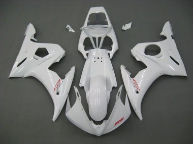 Aftermarket 2003-2005 White Yamaha YZF R6 Motorbike Fairings
