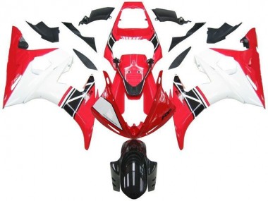 Aftermarket 2003-2005 Red White Black Yamaha YZF R6 Motorcycle Bodywork