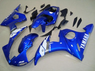 Custom 2003-2005 Blue Yamaha YZF R6 Motorbike Fairing