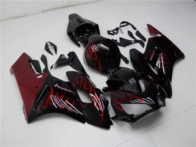 Custom 2004-2005 Red Black Honda CBR1000RR Motorbike Fairing Kits