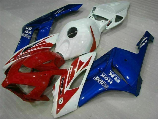 Custom 2004-2005 Red Blue Honda CBR1000RR Bike Fairing