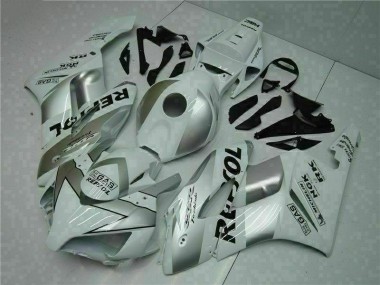 Custom 2004-2005 Silver White Repsol Honda CBR1000RR Motorcylce Fairings