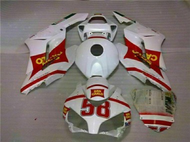 Aftermarket 2004-2005 White Red Honda CBR1000RR Motorcycle Fairings