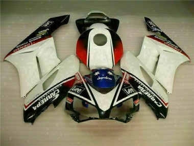 Custom 2004-2005 White Black Honda CBR1000RR Motorbike Fairing Kits