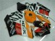 Custom 2004-2005 Orange Black Repsol Honda CBR1000RR Motorbike Fairing