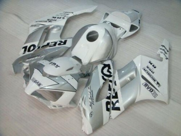 Aftermarket 2004-2005 White Silver Black Repsol Repsol Honda CBR1000RR Motorcycle Fairing Kit