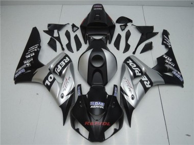 Aftermarket 2004-2005 Black Silver Repsol Honda CBR1000RR Motorcyle Fairings