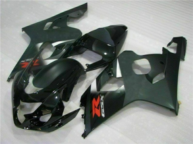 Aftermarket 2004-2005 Black Suzuki GSXR 600/750 Motorbike Fairings