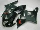 Custom 2004-2005 Black Suzuki GSXR 600/750 Motorbike Fairings