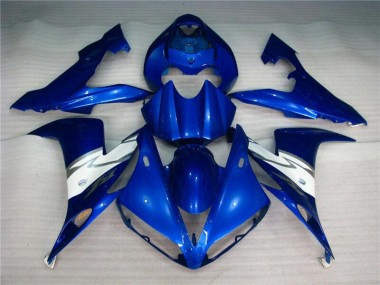 Custom 2004-2006 Blue White Yamaha YZF R1 Bike Fairings