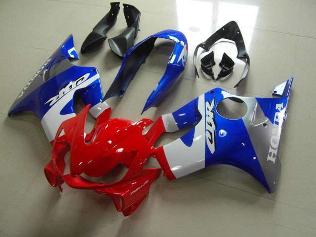 Aftermarket 2004-2007 Blue Red White Honda CBR600 F4i Replacement Motorcycle Fairings