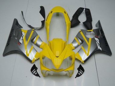 Aftermarket 2004-2007 Yellow Grey Honda CBR600 F4i Motorcycle Bodywork