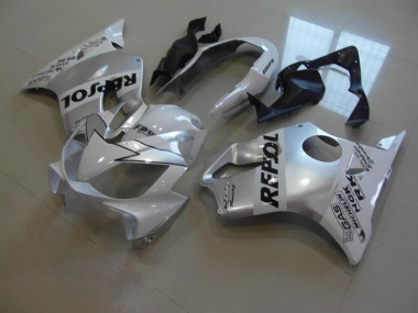 Aftermarket 2004-2007 White Repsol Honda CBR600 F4i Motorcylce Fairings