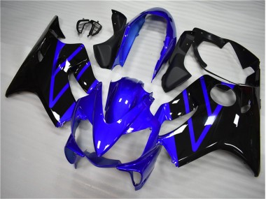 Aftermarket 2004-2007 Blue Black Honda CBR600 F4i Motorbike Fairing