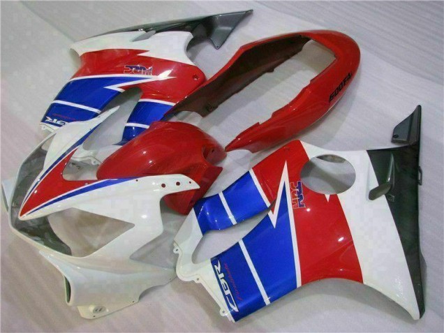 Custom 2004-2007 White Red Honda CBR600 F4i Motorcyle Fairings