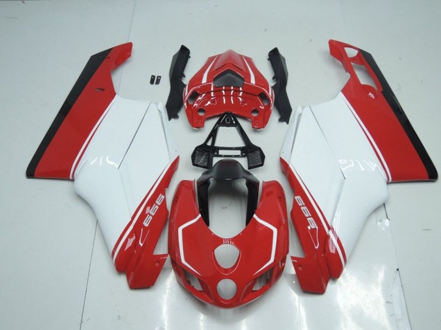 Aftermarket 2005-2006 Red White Red Ducati 749 999 Replacement Motorcycle Fairings