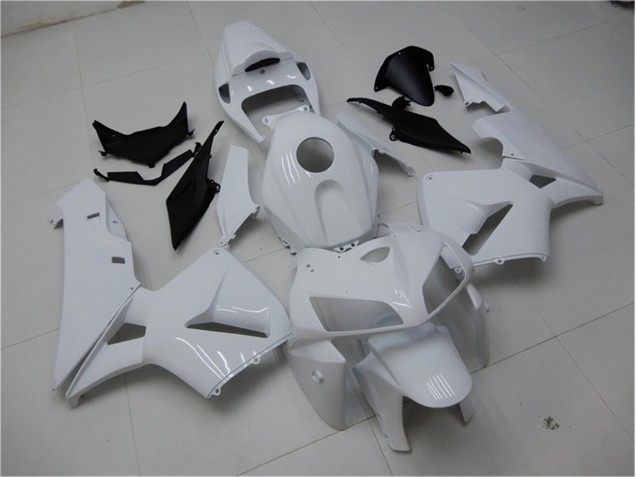 Custom 2005-2006 Glossy White Honda CBR600RR Replacement Motorcycle Fairings