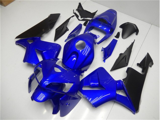 Custom 2005-2006 Blue Black Honda CBR600RR Motorbike Fairing Kits