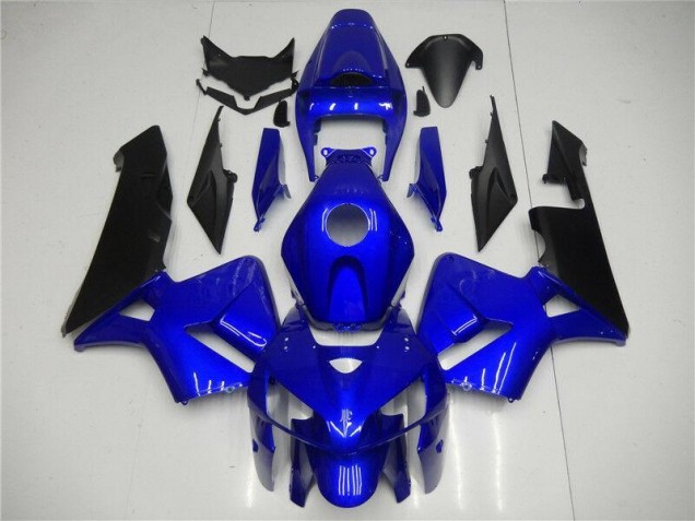 Custom 2005-2006 Blue Black Honda CBR600RR Motorbike Fairing Kits