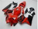 Custom 2005-2006 Red Black Honda CBR600RR Motorcycle Fairings Kits