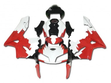 Custom 2005-2006 Red White Black Honda CBR600RR Motorbike Fairing