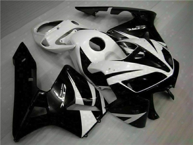 Custom 2005-2006 Black Honda CBR600RR Motorcycle Fairing Kit