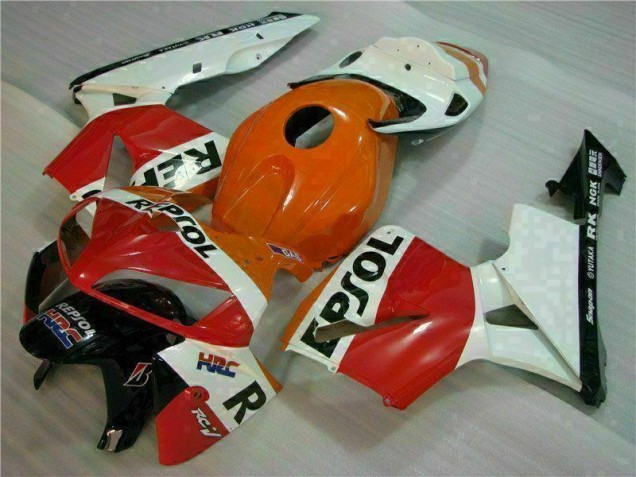 Custom 2005-2006 Orange Black Repsol Honda CBR600RR Motorcycle Bodywork