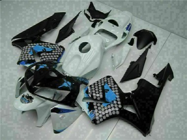 Custom 2005-2006 Black Honda CBR600RR Motorcycle Fairings Kits