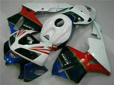 Custom 2005-2006 White Honda CBR600RR Motorcycle Fairings