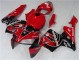 Custom 2005-2006 Red Black Honda CBR600RR Motorcycle Fairing Kit