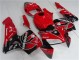 Custom 2005-2006 Red Black Honda CBR600RR Motorcycle Fairing Kit