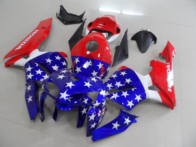 Custom 2005-2006 America Flag Honda CBR600RR Motorcycle Fairings