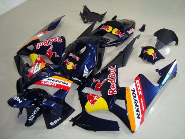 Aftermarket 2005-2006 Dark Blue Red Bull Repsol Honda CBR600RR Motorcycle Fairings Kits